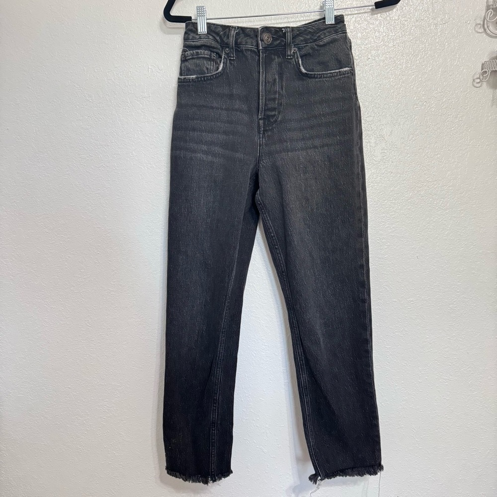 URBAN OUTFITTERS BDG Dillon High-Rise Slim Straight Black Jeans Sz 27 - Picture 4 of 9